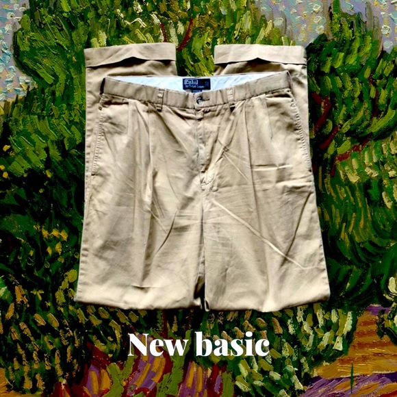 Polo Ralph Lauren Mens Pleated Pants Relaxed
